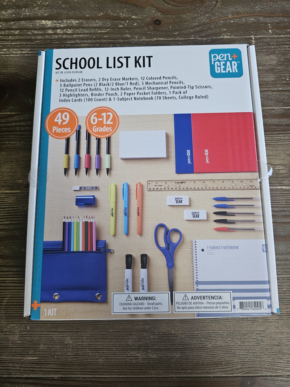 Kids School List Kit - Blue